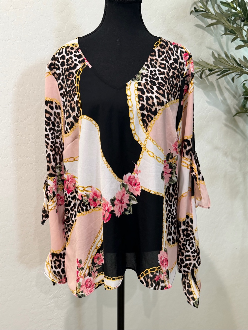 BOLD elements Pink  Blouse Size large